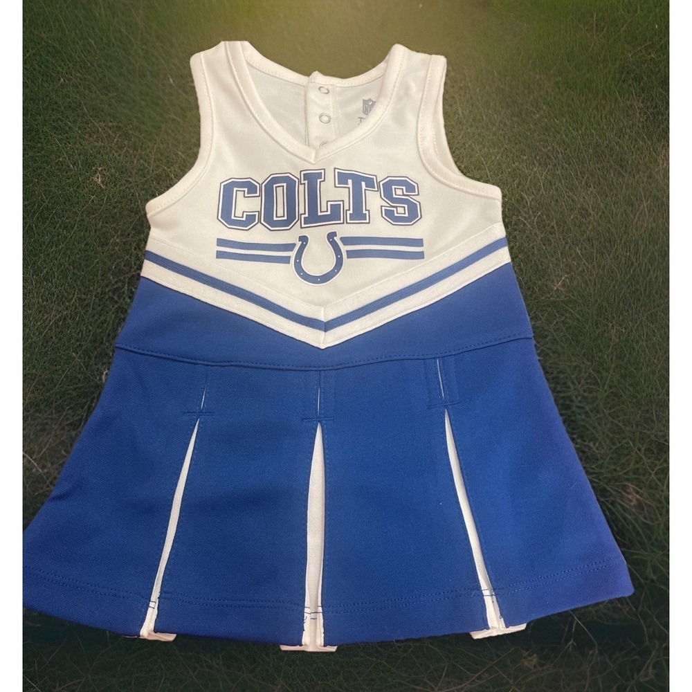 NFL Colts Cheerleading Outfit, 12 M Amazing Gift For‎ Baby Shower, Fan Wear, Fun